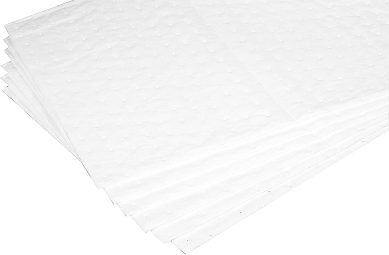 PONO 50 Pcs Oil Absorbent Pads, 15x20 IN White Heavy Weight Oil-Only Absorbent Pad,Used for Oil Spill Cleaning in Garage Workshop, Reusable, Washable, Durable - Image 3